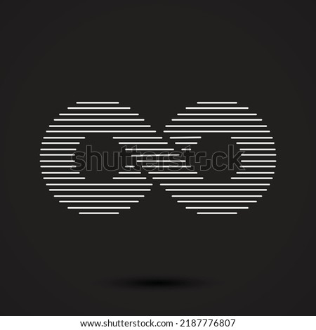 Infinity symbol line icon,eternal, limitless, endless, life logo. Vector illustration.
