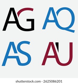 Infinity-Symbol Logo Design Logo-Typ Buchstabe Infinity-Symbol-Set 