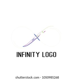 infinity symbol logo.for start up company