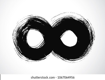 infinity symbol logo, vector illustration