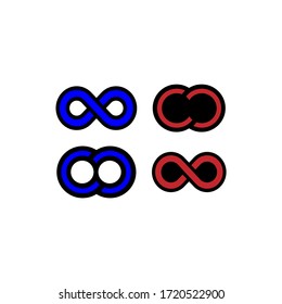 Infinity Symbol Logo. Vector Illustration