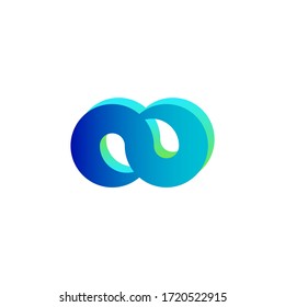 Infinity Symbol Logo. Vector Illustration