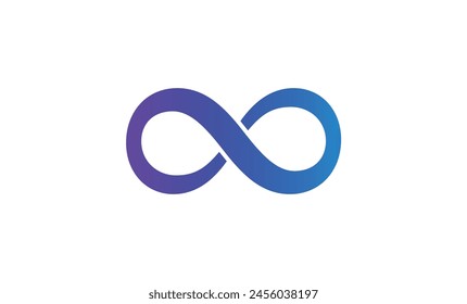 The infinity symbol. Mathematical symbol. Endless infinity sign. Vector illustration.