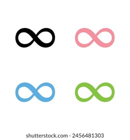 The infinity symbol. Mathematical symbol. Endless infinity sign. Vector illustration.