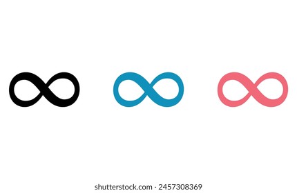 The infinity symbol. Mathematical symbol. Endless infinity sign. Vector illustration.