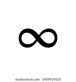 The infinity symbol. Mathematical symbol. Endless infinity sign. Vector illustration.