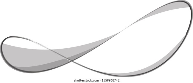 Infinity symbol of multiple thin black lines. Concept of infinite, limitless and endless. Simple flat vector design element.