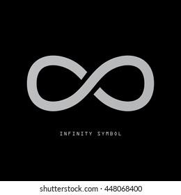 Infinity Symbol on Dark Background