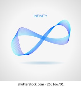 Infinity Symbol on a white background