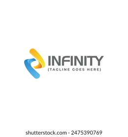 Infinity symbol set. Vector illustration