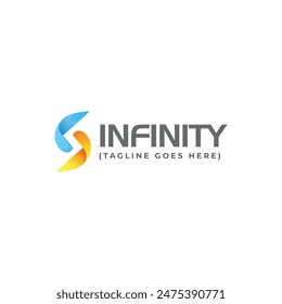 Infinity symbol set. Vector illustration