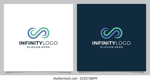 Infinity symbol shape abstract. Flat Vector Logo Design Template Element. Premium vector