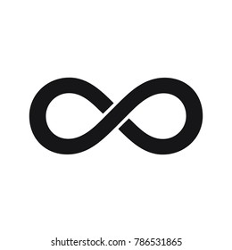 infinity symbol or sign, infinity icon, 