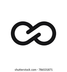 infinity symbol or sign, infinity icon, 