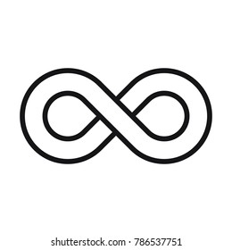 infinity symbol or sign, infinity icon 