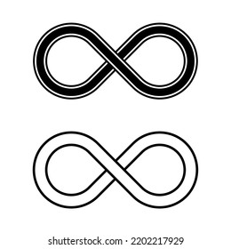 Infinity Symbol Sign Vector Illustration Isolated on White