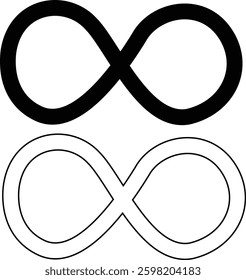 Infinity Symbol Silhouette in a Simple and Elegant Design