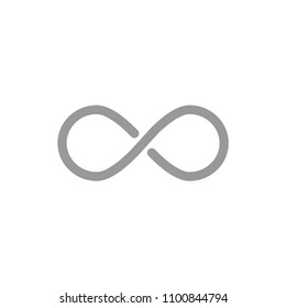 Infinity symbol, simple flat design for logo, icon. Vector.
