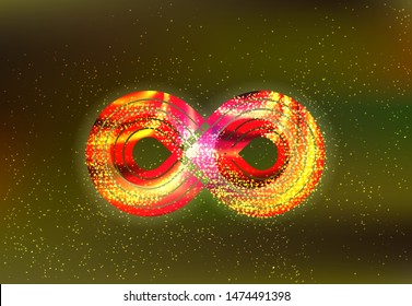 infinity symbol stock vector illustration background