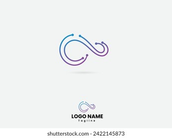 Infinity symbol tech logo design. Tech infinity logo. Business. Creative logo. Technology. Premium. Finance. Computer. Infinity vector art