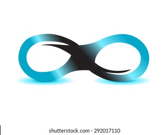 infinity symbol unlimited sign vector icon