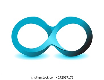 infinity symbol unlimited sign vector icon