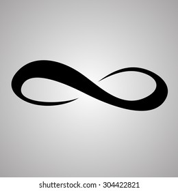 infinity symbol unlimited sign vector icon