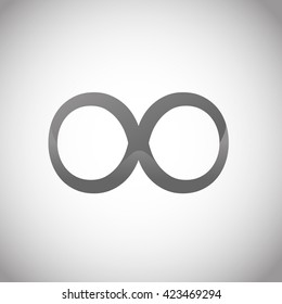 infinity symbol unlimited sign vector icon