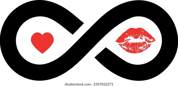 Infinity symbol vector design image