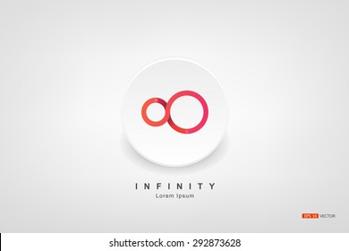 Infinity symbol, Vector EPS 10