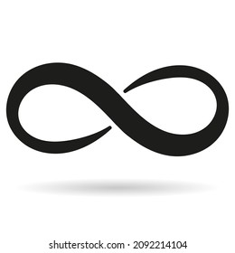 Infinity Symbol Vector Icon for UI and Design