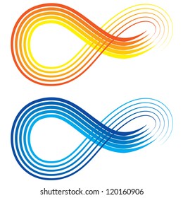 Infinity symbol. vector illustration