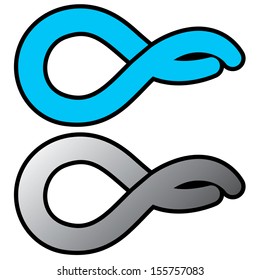 Infinity symbol. vector illustration 