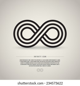 Infinity symbol, vector illustration