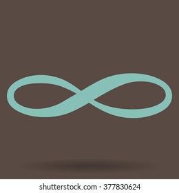Infinity symbol, vector illustration