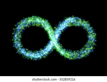 Infinity symbol. Vector illustration.