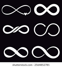 Infinity symbol vector love silhouette