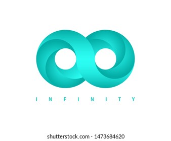 Infinity symbol for your design. Endless icon. Isolated on white background. Vector illustration.