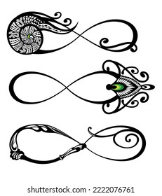 infinity symbolfor your design. Infinity loop icon design. isolated on white background