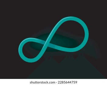 símbolos infinitos en color azul, imagen vectorial