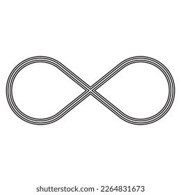 Infinity symbols. Eternal, limitless, endless, life logo or tattoo concept.