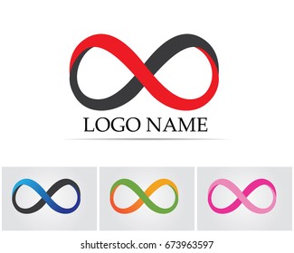Infinity symbols and logo 