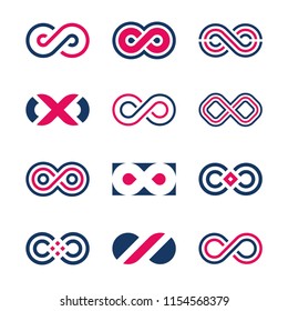 Infinity symbols vector