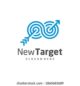 Infinity Target logo vector template, Creative Target logo design concepts, Icon symbol, illustration