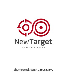 Infinity Target logo vector template, Creative Target logo design concepts, Icon symbol, illustration
