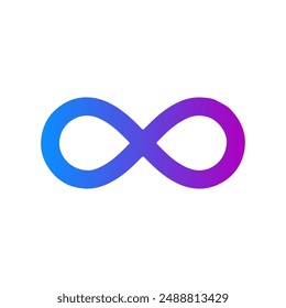 infinity tech gradient icon vector