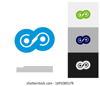 Infinity Tech logo vector template, Creative Infinity logo design concept