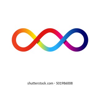 Infinity Three Circle Logo Design Template