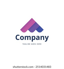 INFINITY TRIANGLE LOGO TEMPLATE VECTOR BASED abstract modern line equalizer shape logo design shopping bag gradient logo design Initial Letter Q Logo. Blue and Purple Square Rounded Shape Origami Styl