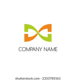 Infinity unusual company logo vector image